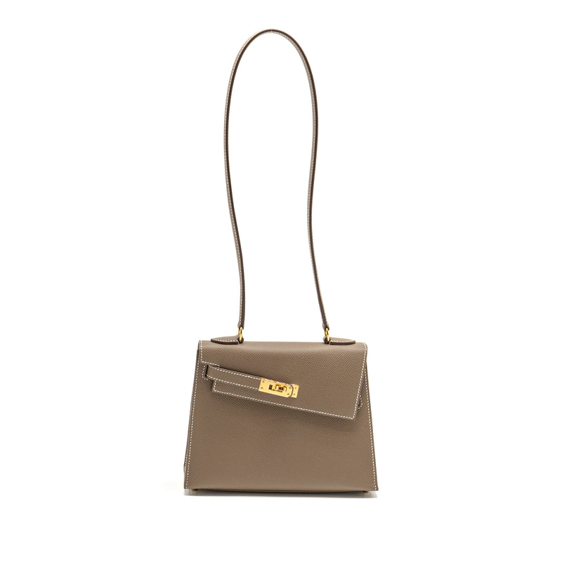 Hermes Kelly Sellier En Desordre 20 Epsom Etoupe GHW Stamp B