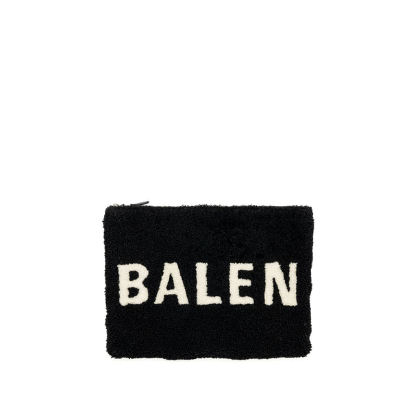 Balenciaga cheap shearling pouch