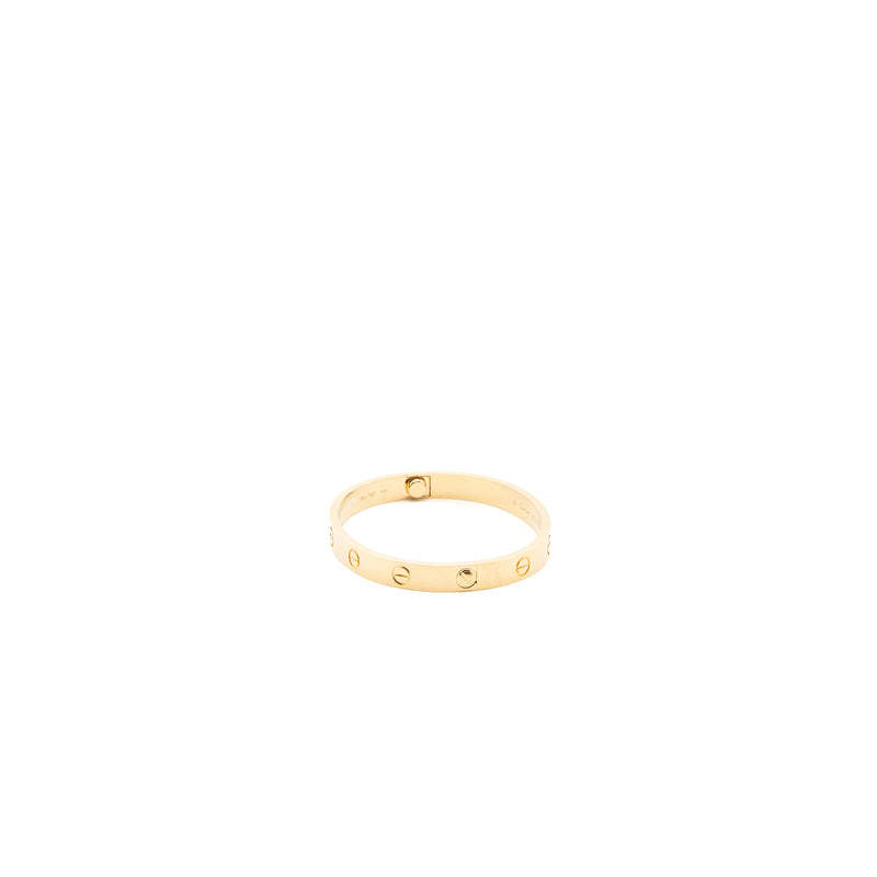 Cartier Size 16 Love Bracelet Yellow Gold