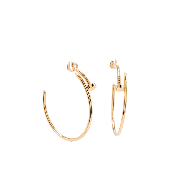 Cartier Juste Un Clou Hoop Earrings, Large Model, Rose Gold