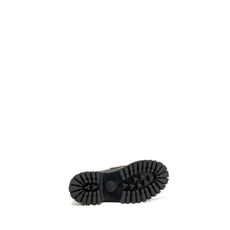 Gucci size 38 Jordan loafer calfskin black GHW