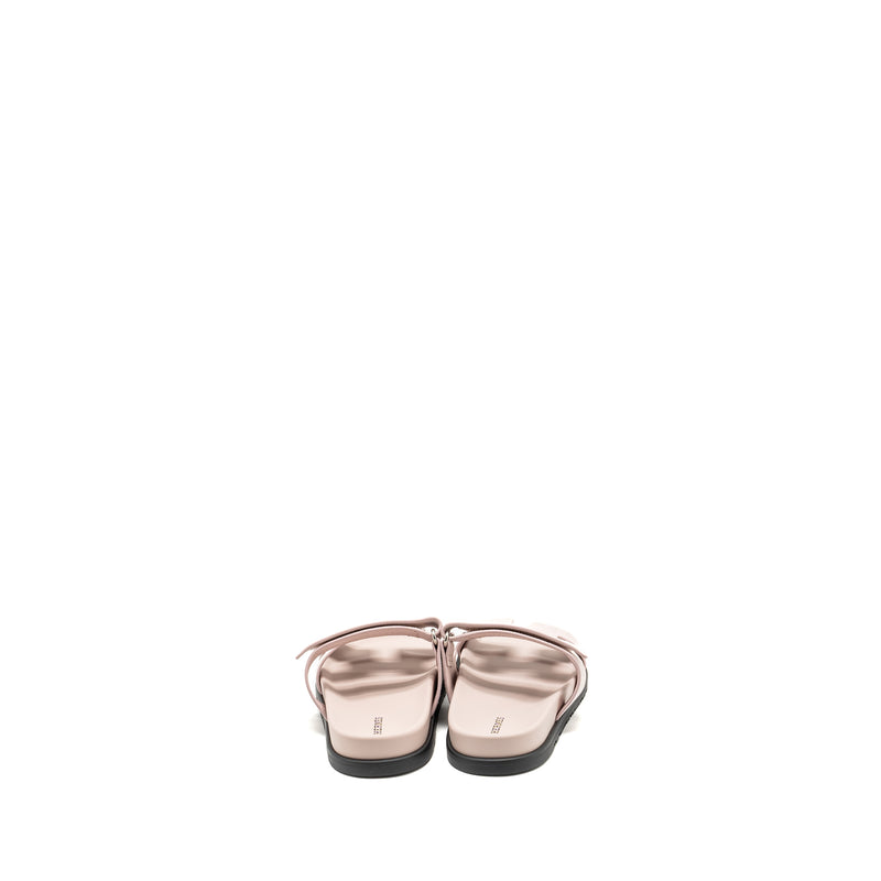 Hermes Size 39 Chypre Sandals Chevre goatskin/suede Rose Porcelaine