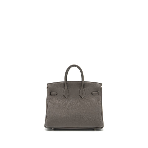 Hermes Birkin 25 Togo Gris Etain shw Stamp Y