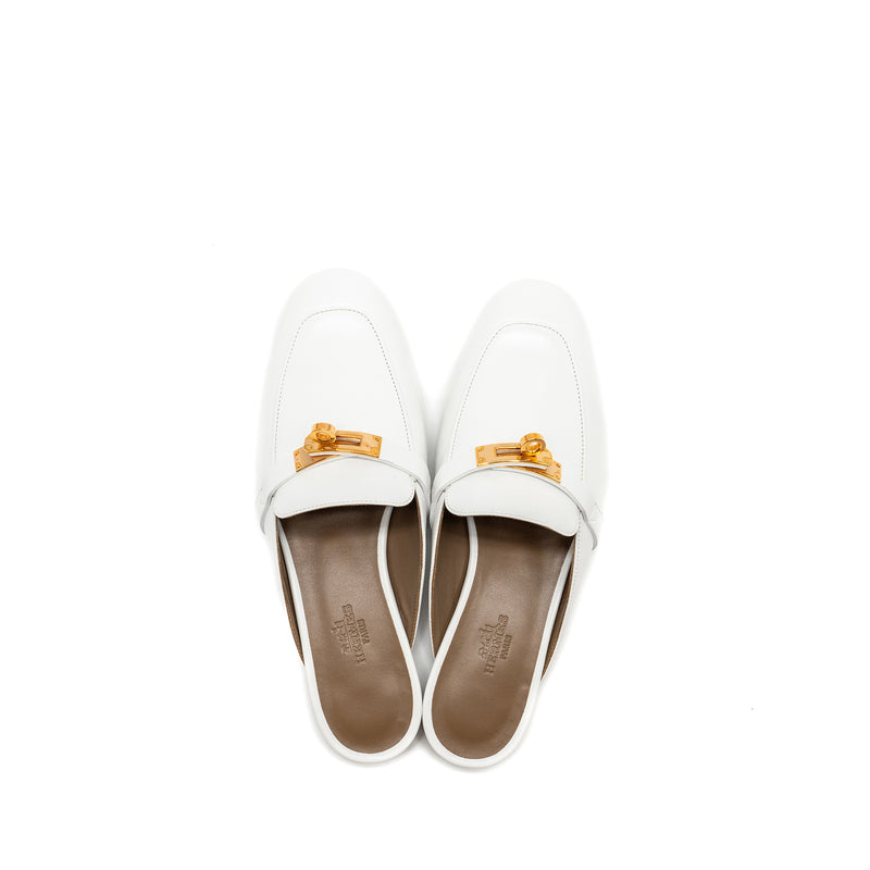 Hermes Size 36 Femme OZ Mule Blanc RGHW