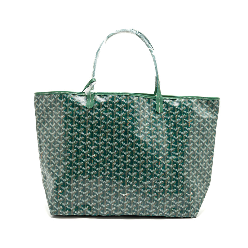 Goyard Saint Louis GM Tote Goyardine Canvas Green SHW