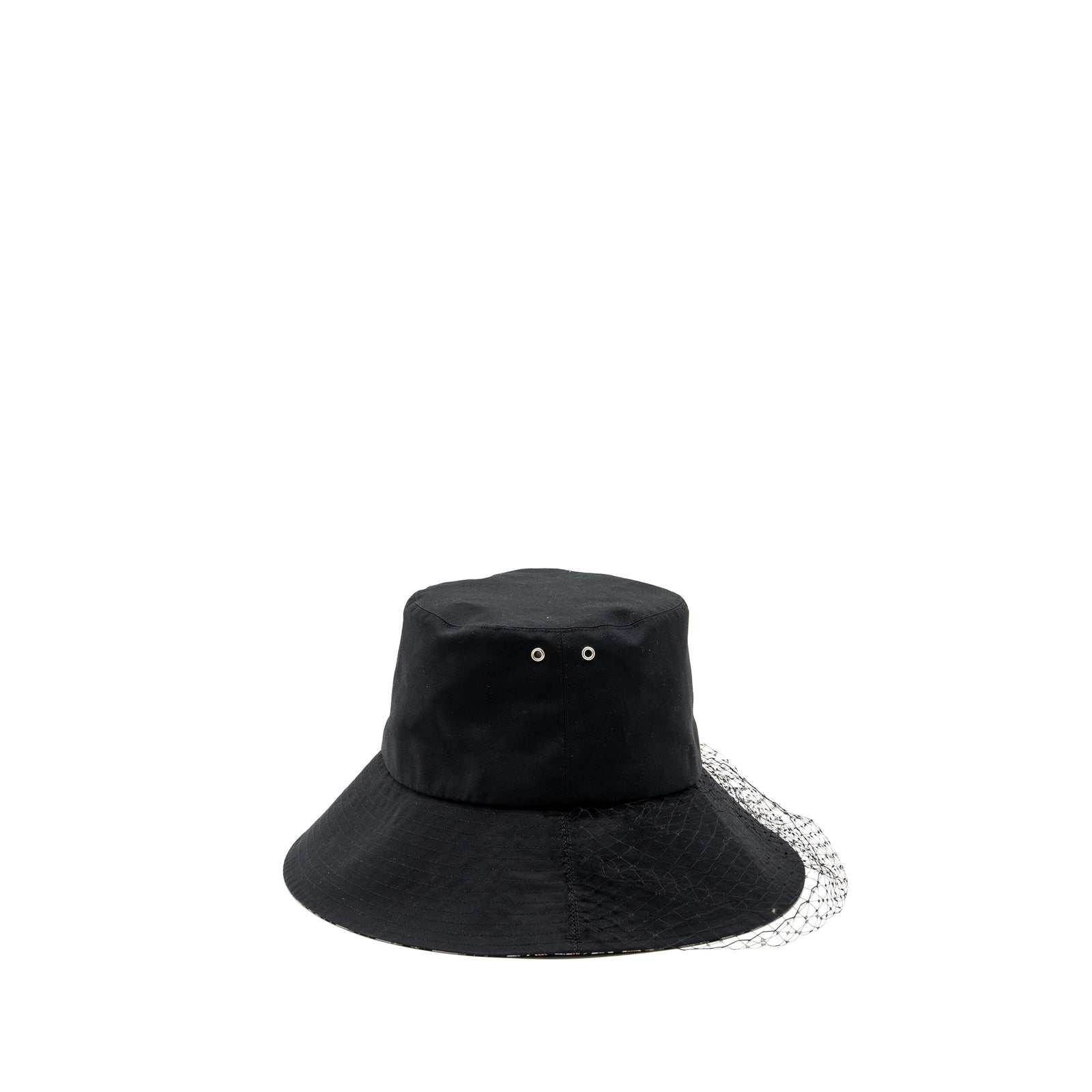 満点の Hat Brim Large Teddy-D 58 Size Dior With Black Cotton Veil 帽子