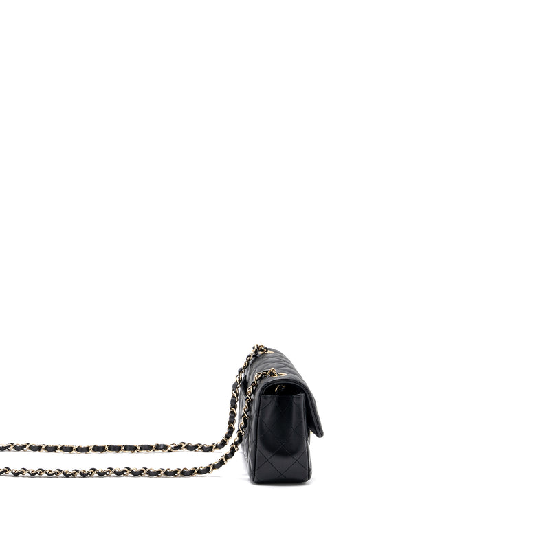 Chanel mini rectangular Flap Bag Lambskin Black LGHW