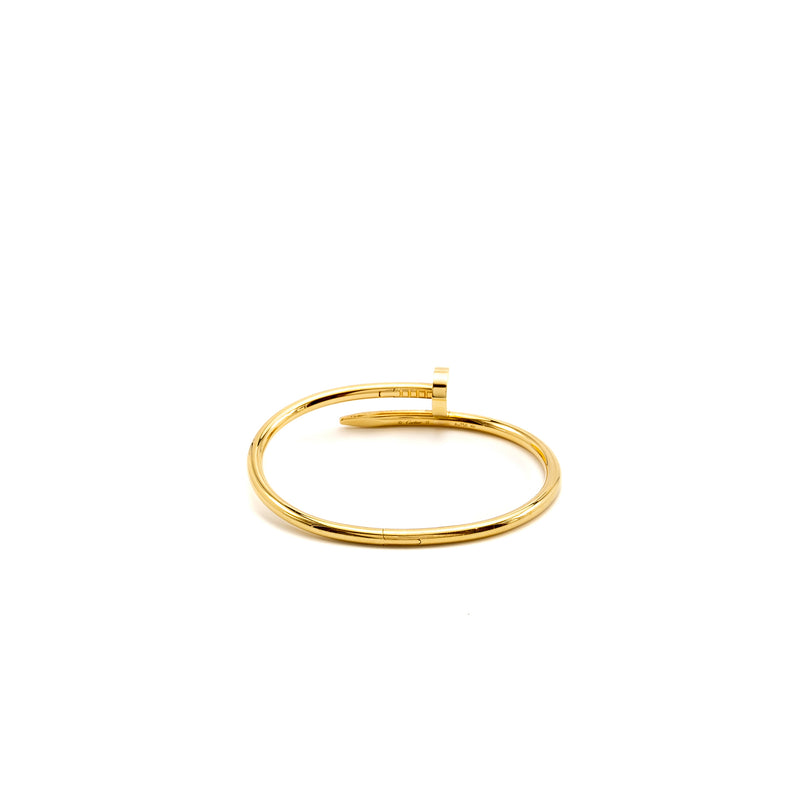 Cartier Size 17 Juste Un Clou Bracelet Yellow Gold