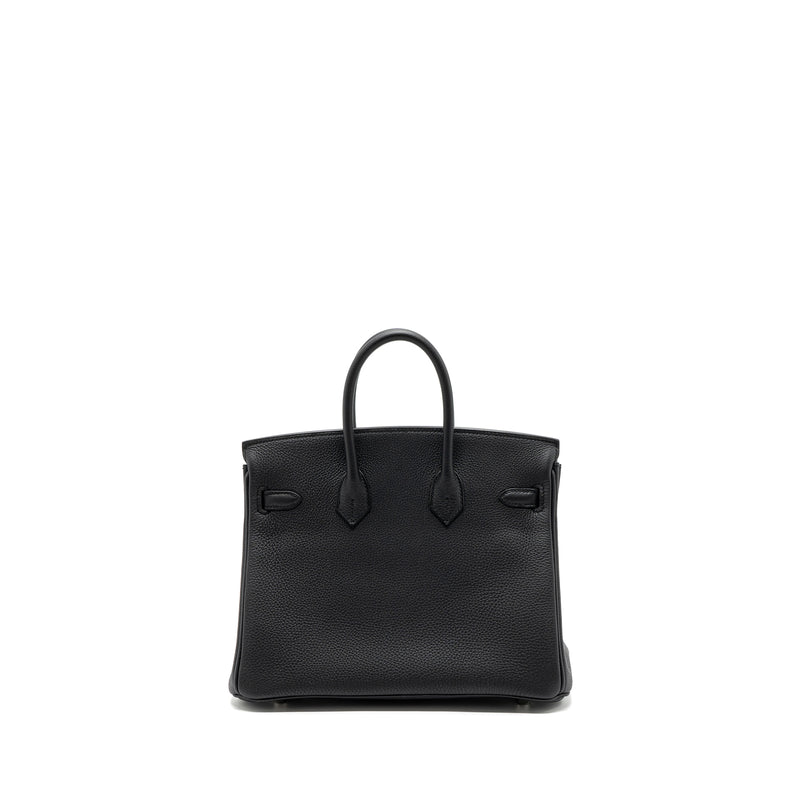 Hermes Birkin 25 Togo Black SHW Stamp B