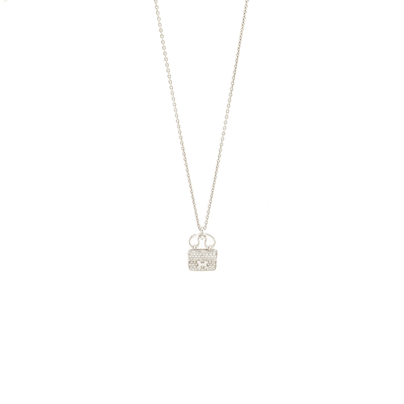 Hermes Amulette constance pendant white gold, diamonds (old version)