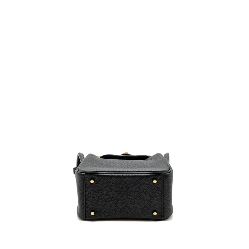 Hermes mini lindy clemence black GHW stamp B