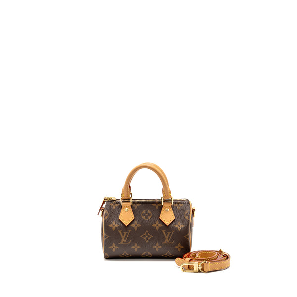 Louis Vuitton Nano Speedy Monogram Canvas GHW
