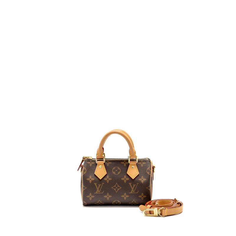 Louis Vuitton Nano Speedy Monogram Canvas GHW
