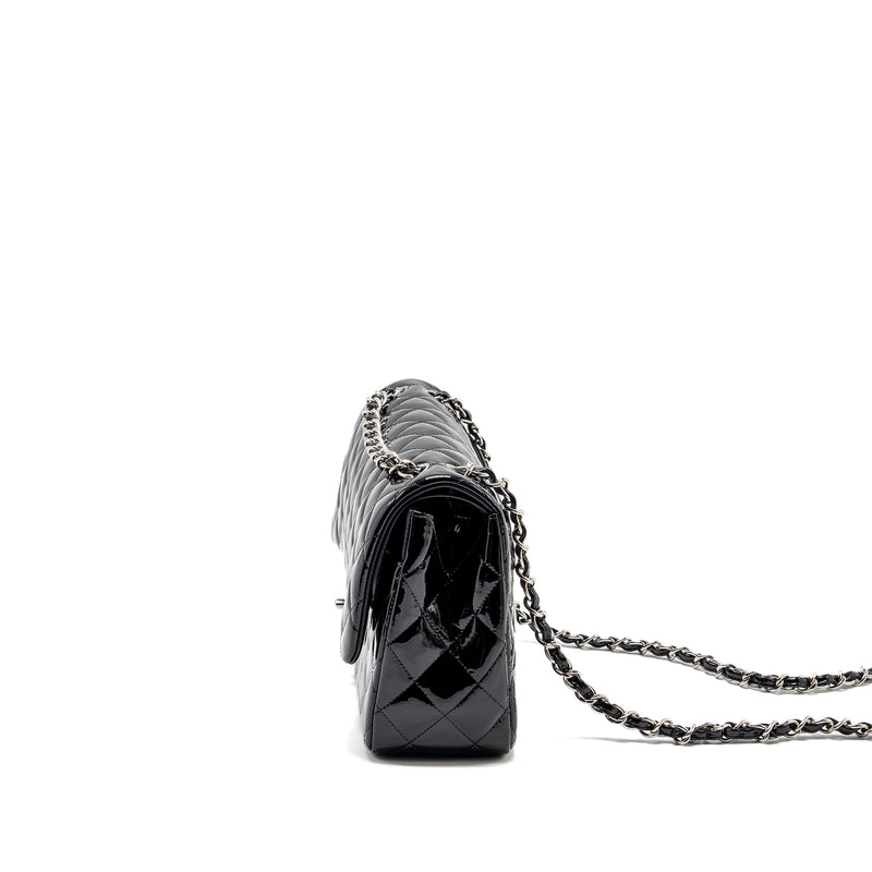 Chanel Jumbo Classic Double Flap Bag Patent Black SHW
