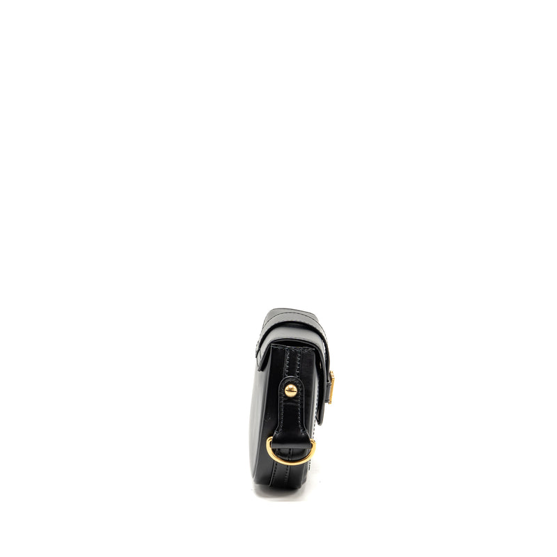 DIOR D-Fence Saddle Bag Calfskin Black GHW