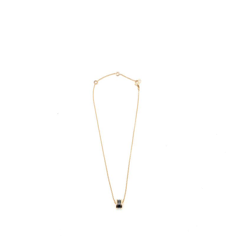 Bvlgari B.zero necklace black ceramic / 18k rose gold