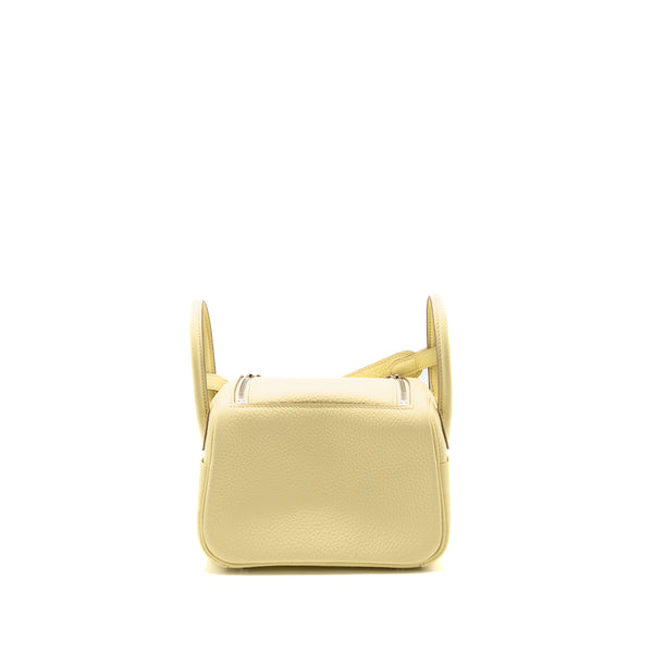 Hermes MINI Lindy II Clemence Jaune Milton SHW STAMP K