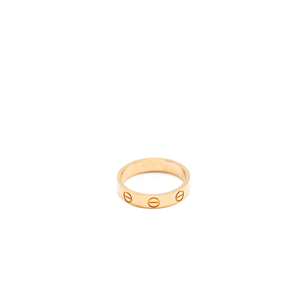 Cartier Size 49 Love Ring Small Model Rose Gold
