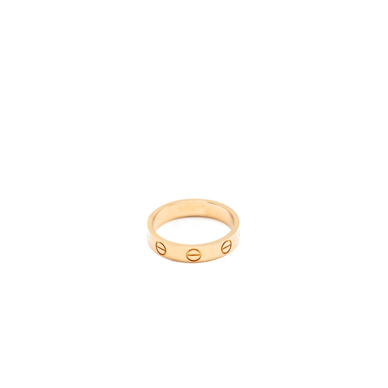 Cartier Size 49 Love Ring Small Model Rose Gold