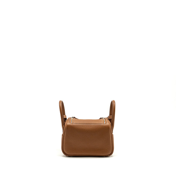 Hermes Mini Lindy Clemence Gold SHW STAMP U