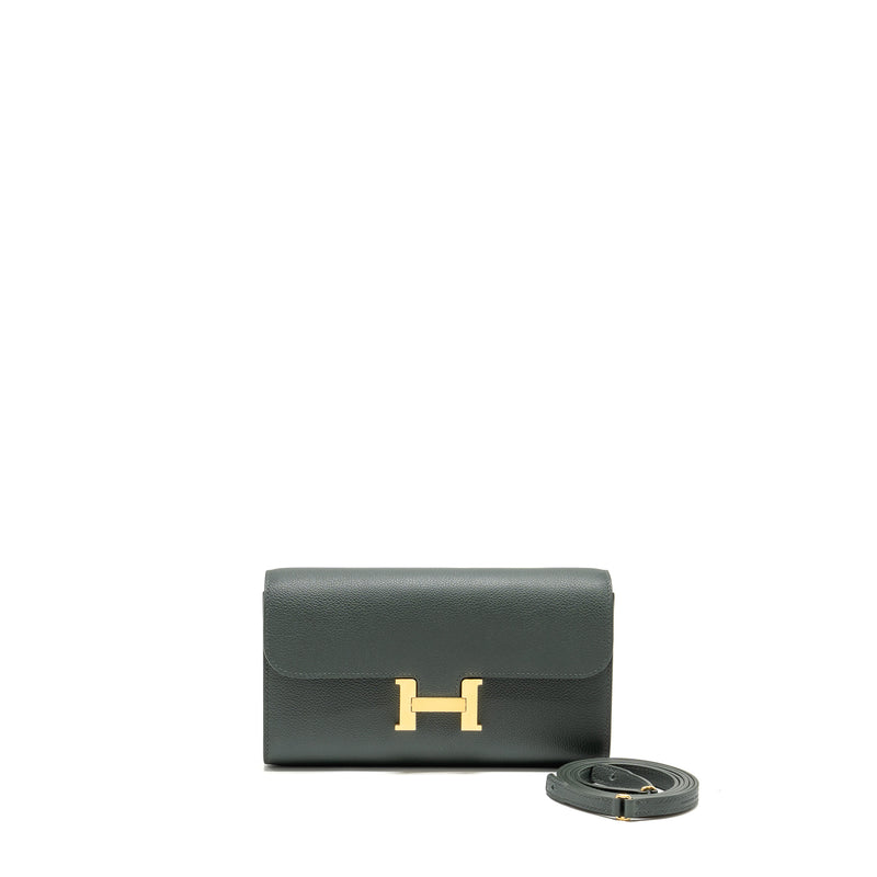 Hermes Constance To go Evercolor Vert Mangrove GHW Stamp K
