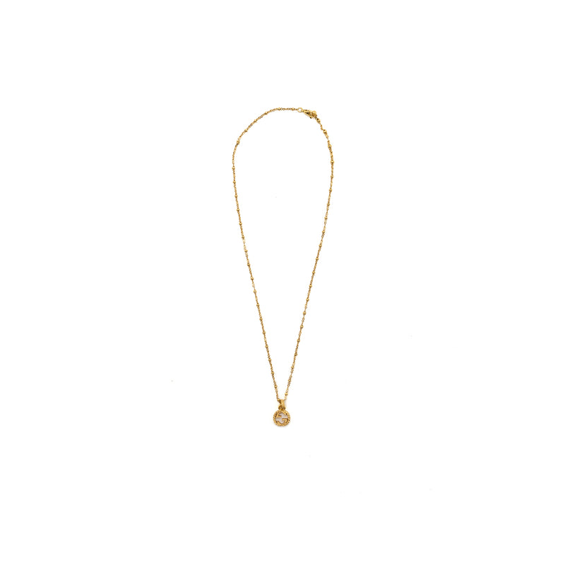 Gucci Yellow Gold Necklace With Interlocking G