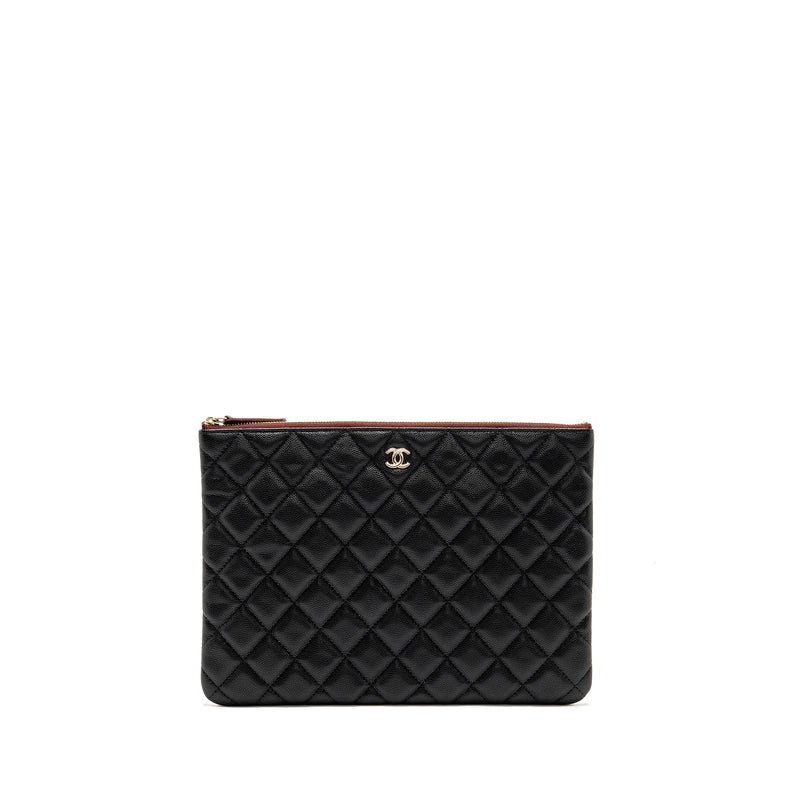 Chanel Classic O-Case Pouch/Clutch Caviar Black GHW
