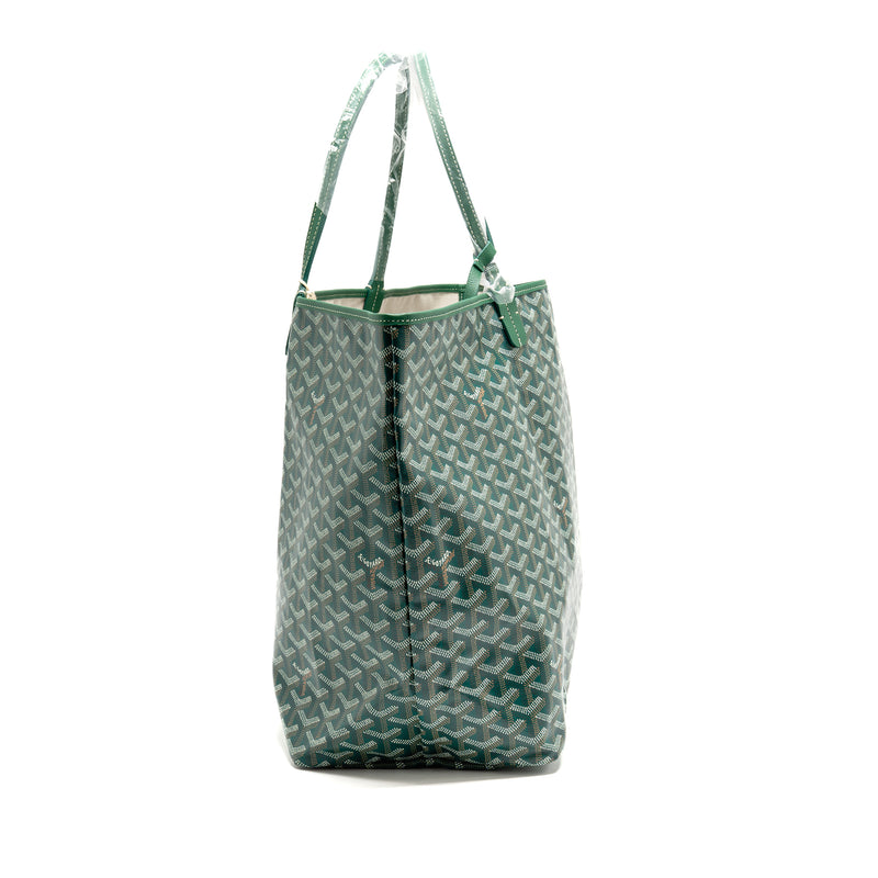 Goyard Saint Louis GM Tote Goyardine Canvas Green SHW
