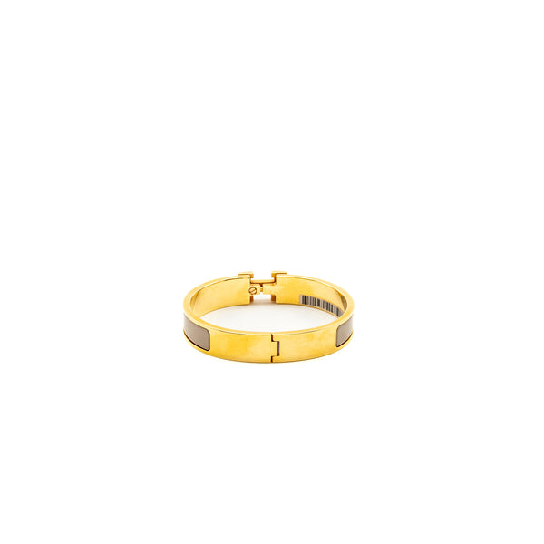 Hermes Size GM Cilc H Bracelet Marron Glace RGHW