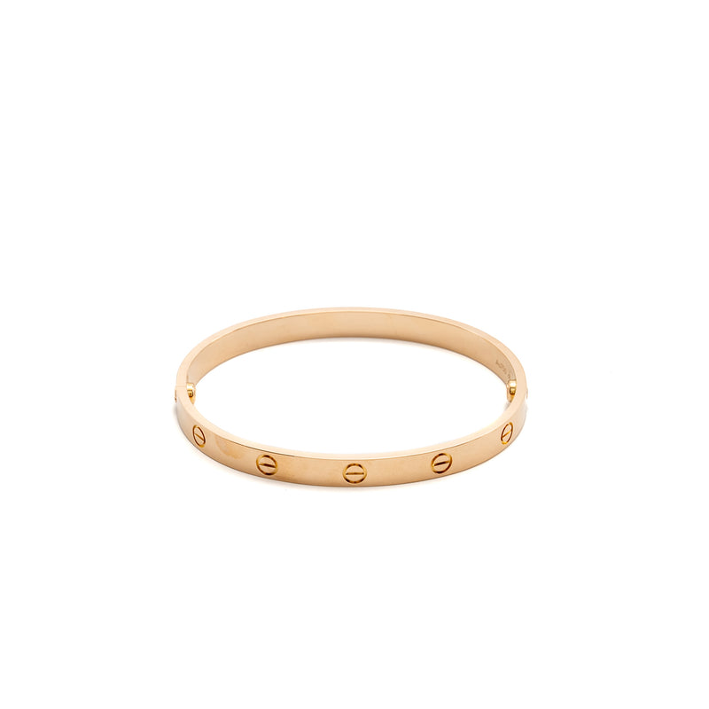 Cartier Size 19 Love Bracelet Rose Gold