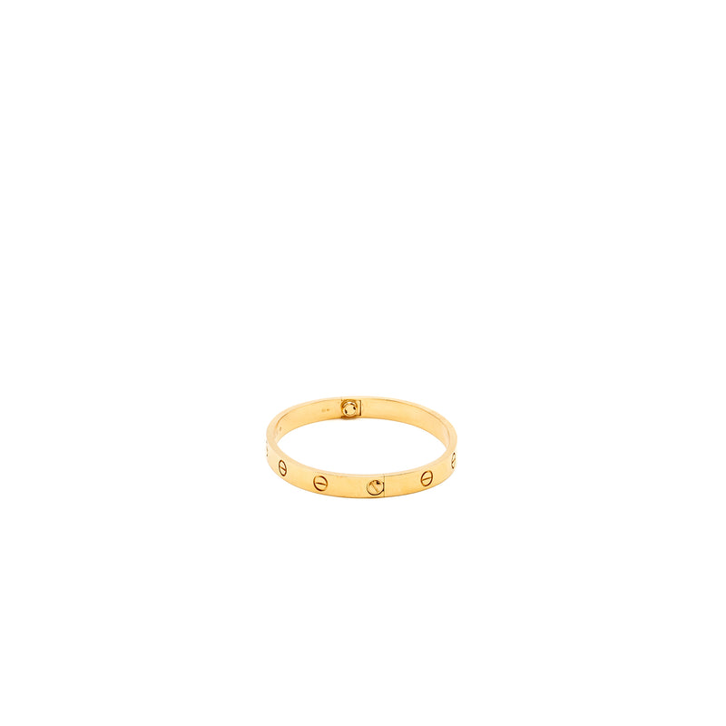 Cartier Size 17 Love Bracelet Rose Gold