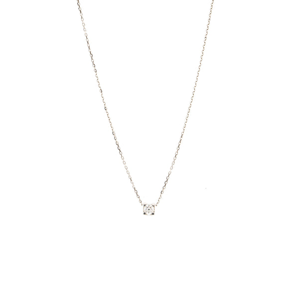 Cartier C De Necklace White Gold, 0.19Ct E Colour VVS1 Diamond