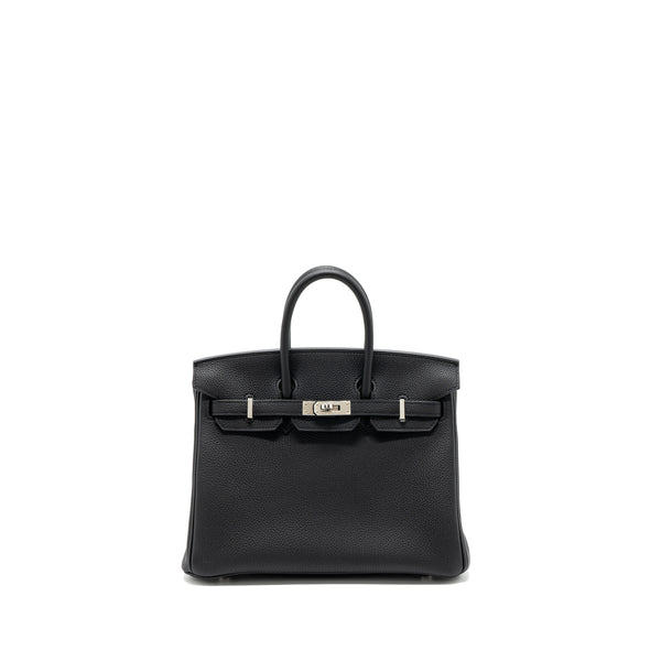 Hermes Birkin 25 Togo Black SHW Stamp B