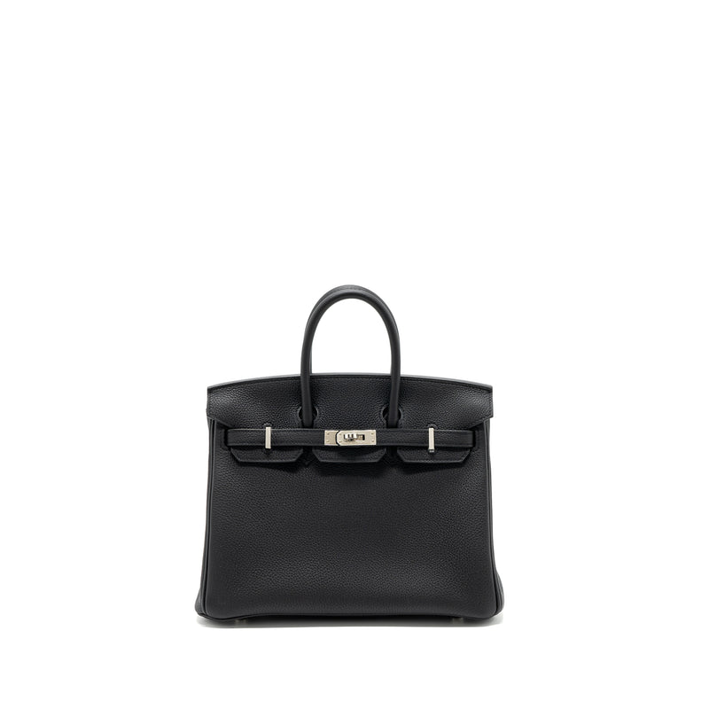 Hermes Birkin 25 Togo Black SHW Stamp B