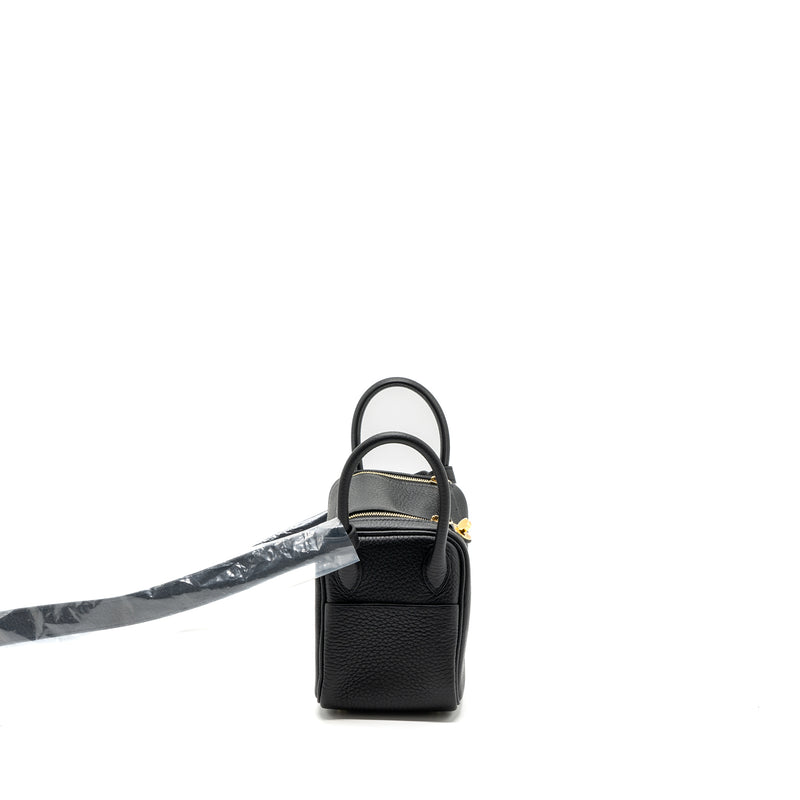 Hermes mini lindy clemence black GHW stamp B