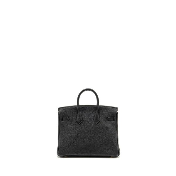 Hermes Birkin 25 Togo Black GHW Stamp Z