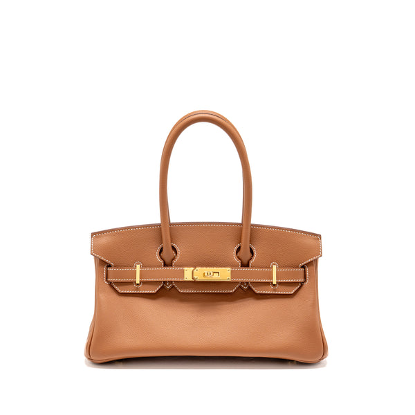 Hermes Birkin Shoulder 29 Evercolor Gold GHW Stamp K