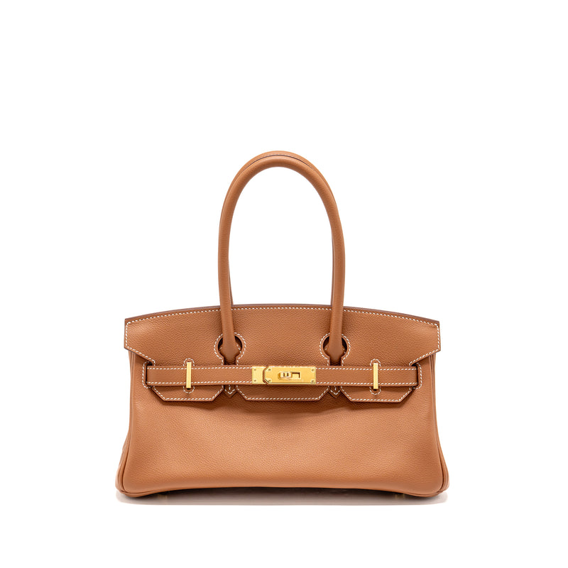Hermes Birkin Shoulder 29 Evercolor Gold GHW Stamp K