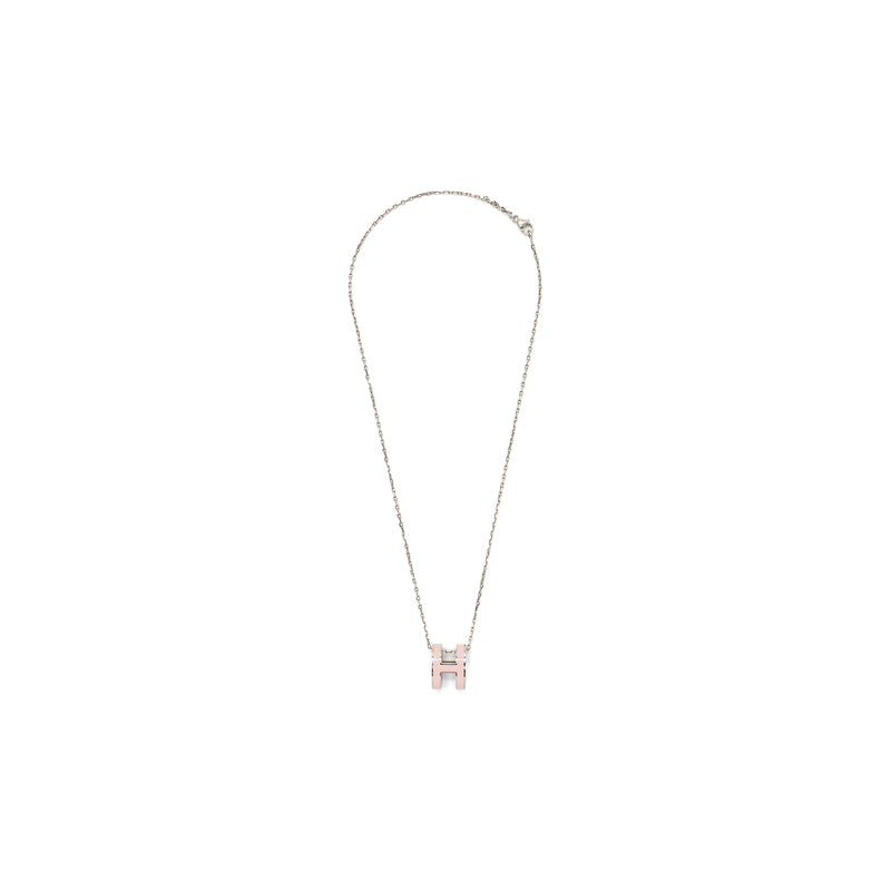 Hermes pop H pendant rose dragee SHW