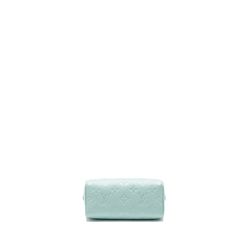 Louis Vuitton Nano Speedy Monogram Empreinte Leather Mint Green SHW
