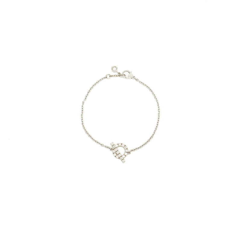 Hermes size SH finesse bracelet white gold, diamonds