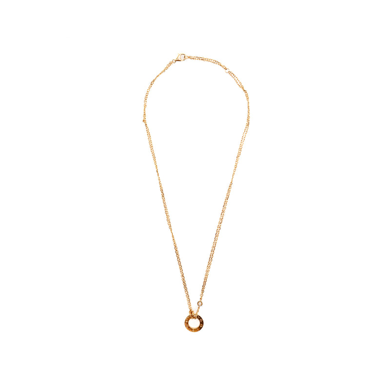 Cartier love pendant 2 diamonds rose gold