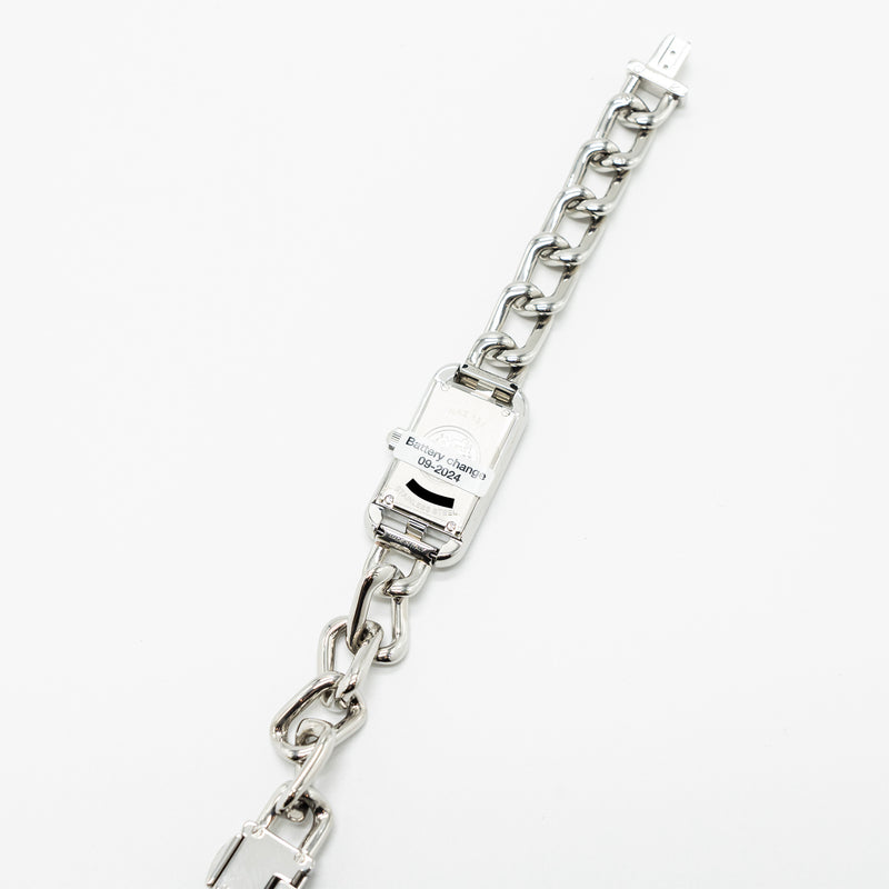 Hermes Nantucket watch 29mm steel bracelet with diamonds