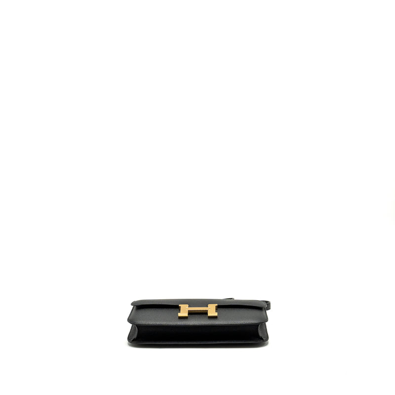 Hermes Constance Elan Epsom Black GHW Stamp W