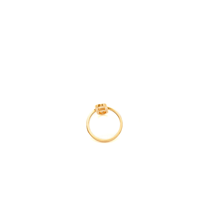 Hermes size 51 ever Chaine D’ancre ring rose gold with diamonds