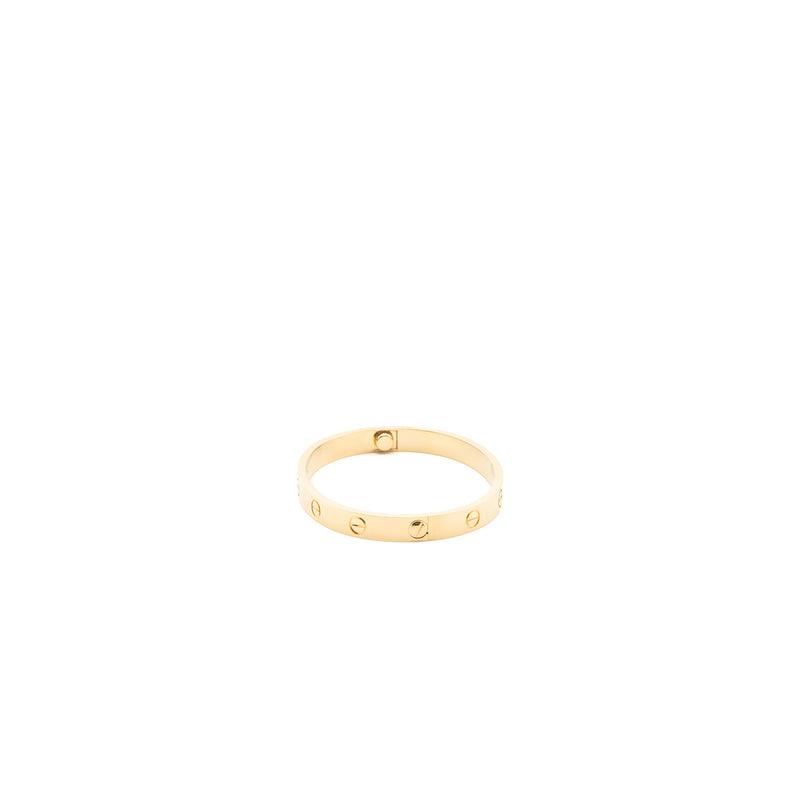 Cartier Size 16 Love Bracelet Yellow Gold