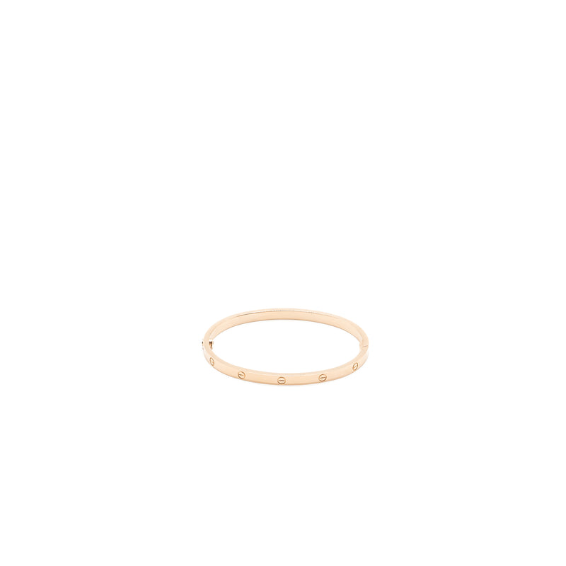 Cartier Size 16 Love Bracelet Small Model Rose Gold