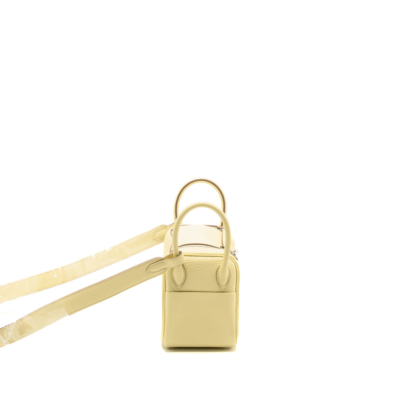 Hermes MINI Lindy II Clemence Jaune Milton SHW STAMP K
