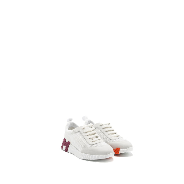Hermes Size 35 Bouncing Sneakers White/ Multicolour
