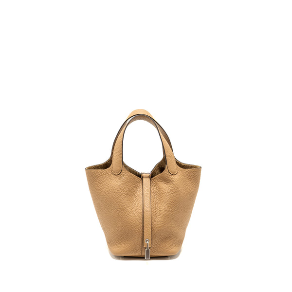 Hermes Picotin 18 Lock Bag Clemence Chai SHW Stamp U